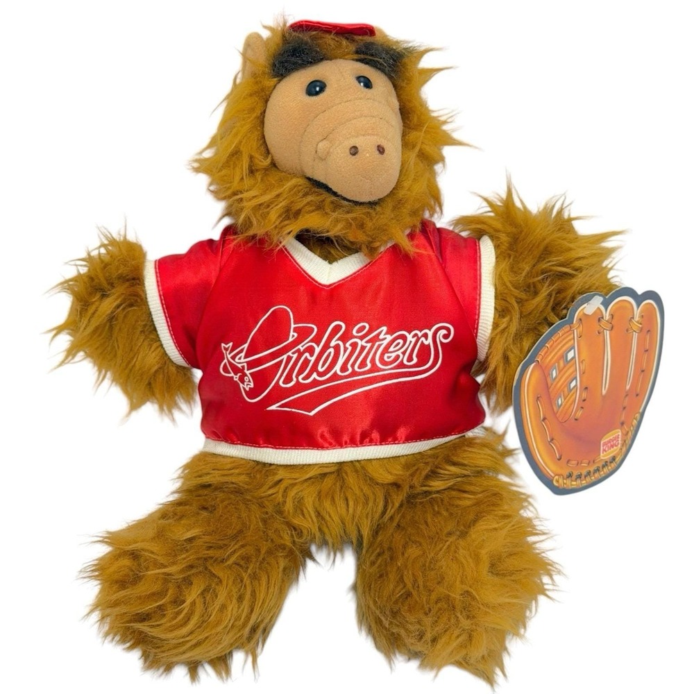 Vintage 1988 Alf The Alien Burger King Hand Puppet Baseball Plush Toy NWT‎ 12"